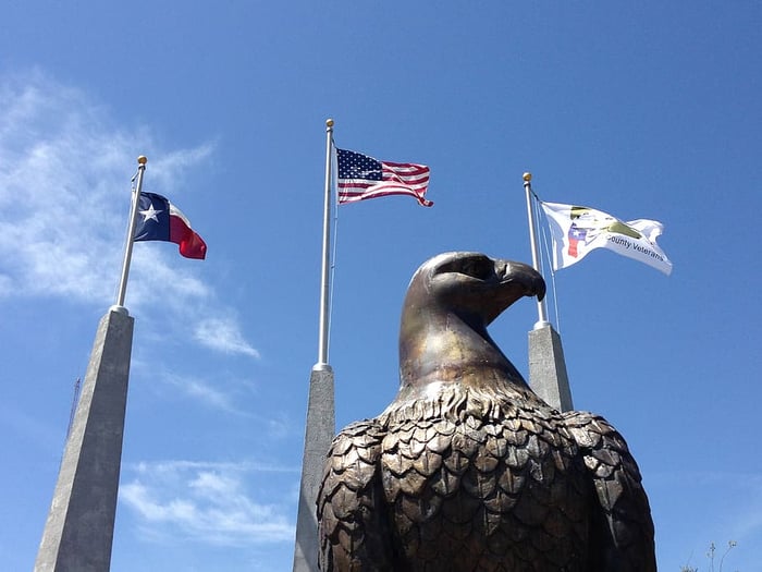 eagle-texas-flags-america