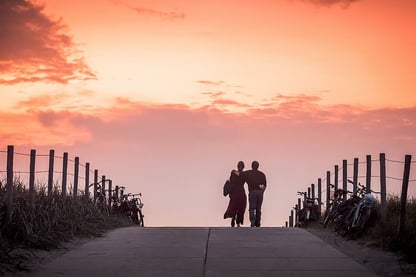 sunset-road-man-woman